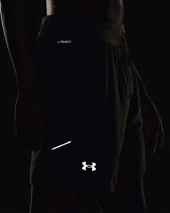 Men's UA Launch Elite 2-in-1 7'' Shorts, Green, pdpMainDesktop image number 4